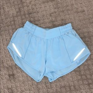 Lululemon Hotty Hot Shorts Light Blue